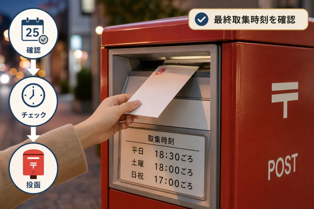 12月25日の何時まで?ポストの最終取集時刻を確認