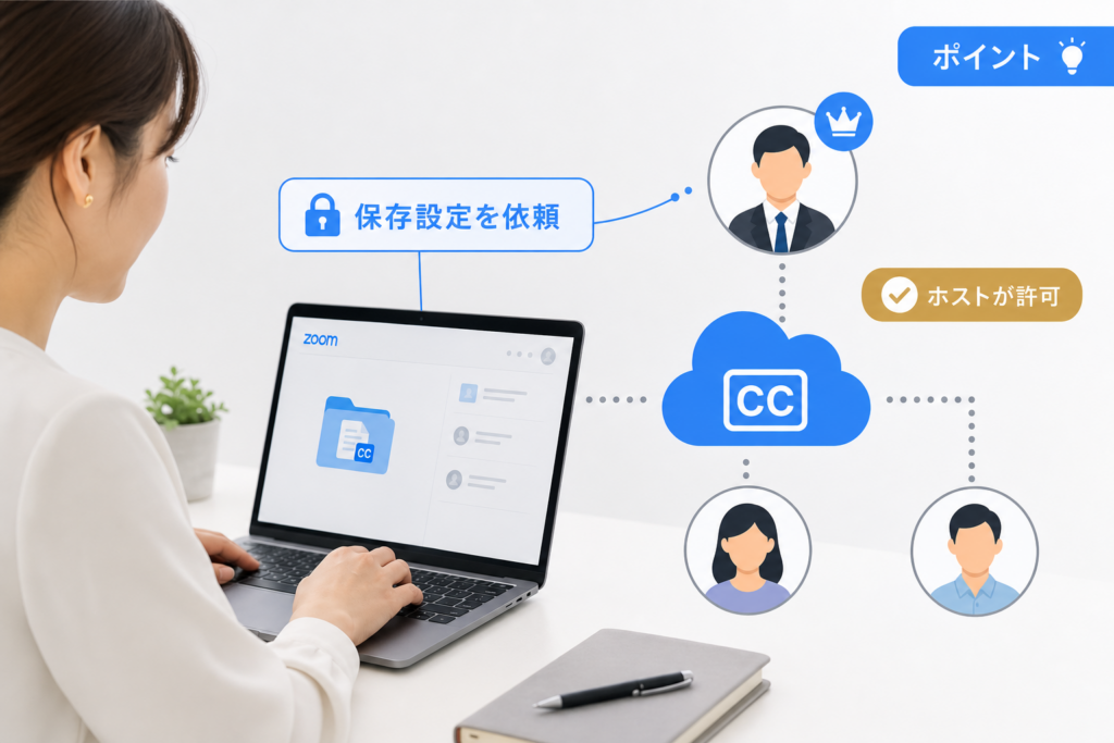 4. ホスト以外（参加者）がZoom文字起こしを保存する方法と設定依頼