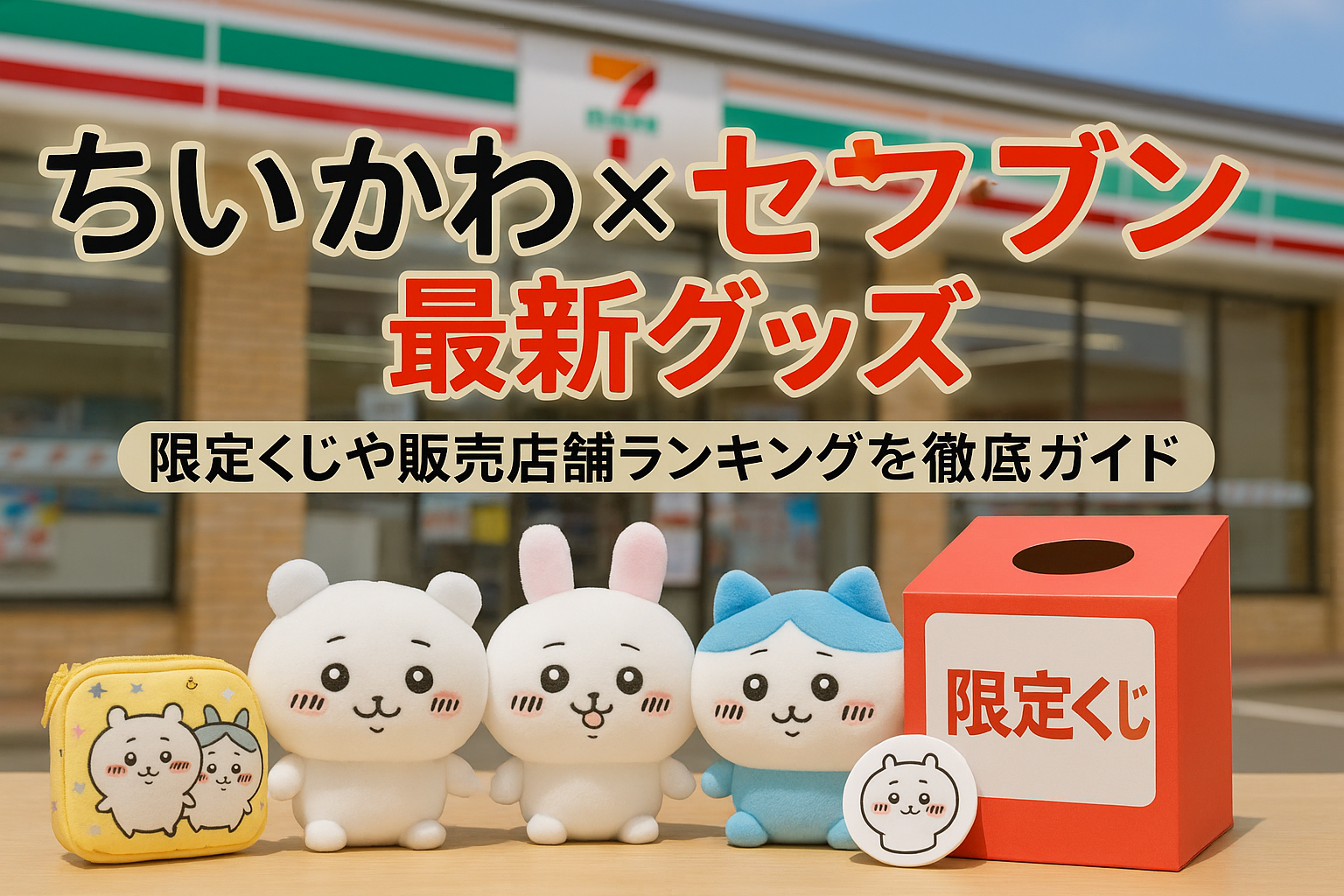 ちいかわとセブンイレブンのコラボ最新グッズと限定くじ徹底
