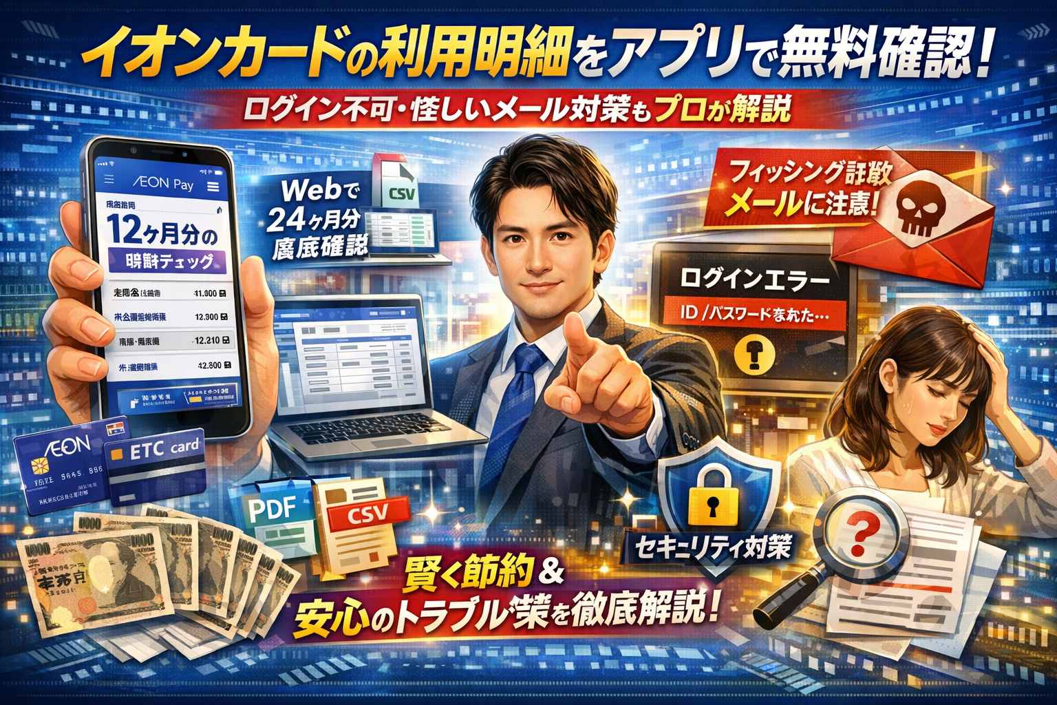 イオンカードの利用明細をアプリで無料確認！ログイン不可・怪しいメール対策もプロが解説 - ハウスケアラボ