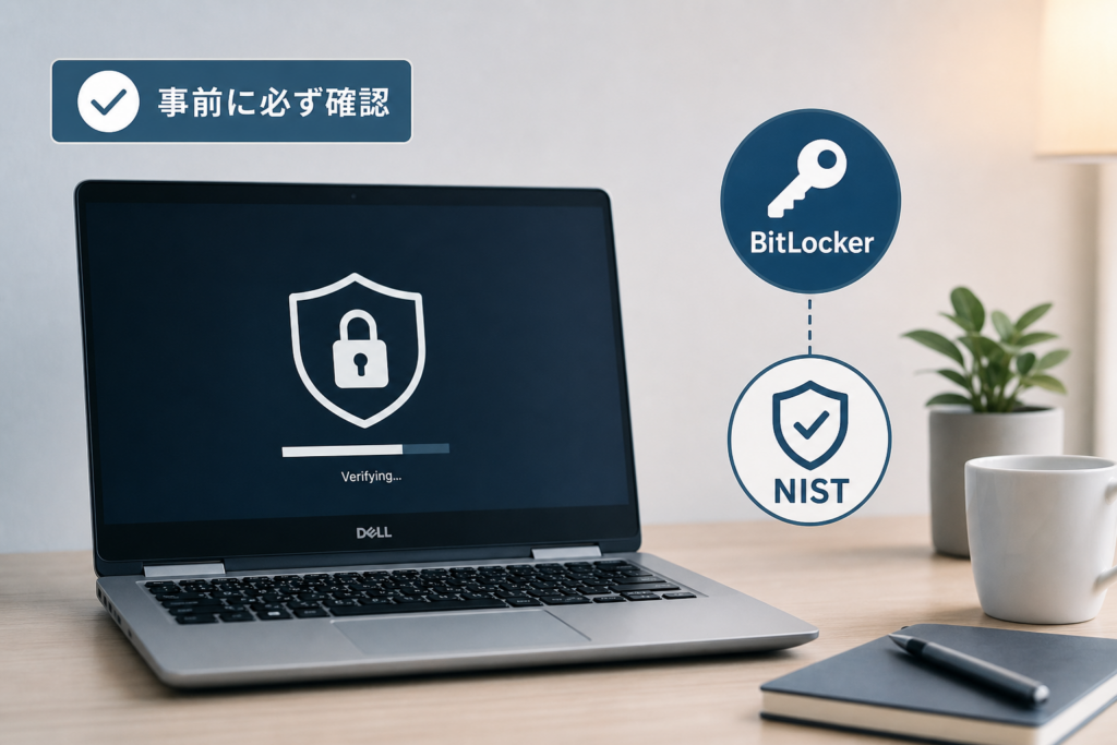 BIOS設定変更前の必須確認（BitLocker回復キーとNISTのセキュリティ基準）