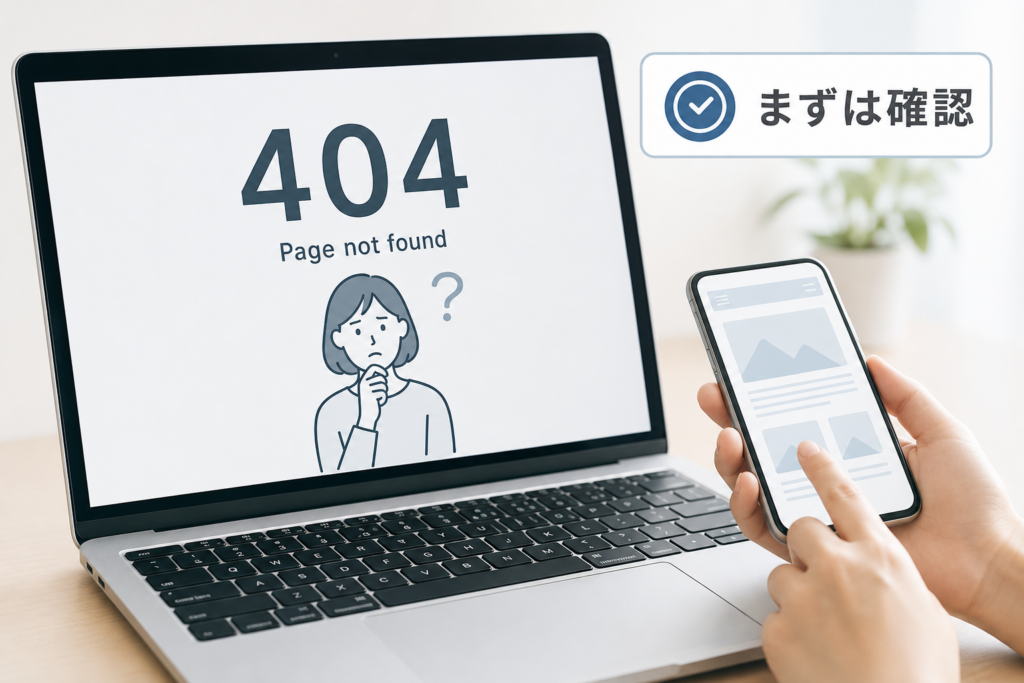 【閲覧者向け】Page not foundが出た場合の即時対処法