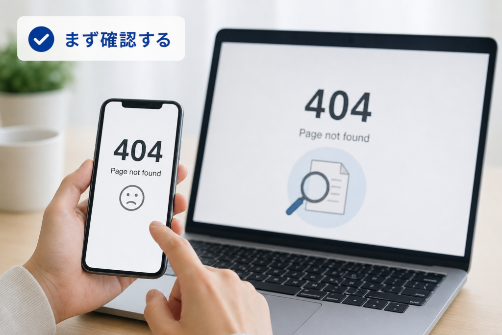 【閲覧者向け】Page not foundが出た場合の即時対処法