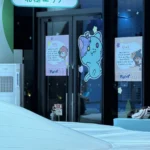 ちきゅうのにわ 北極エリアの白い大きなドーム状の遊具