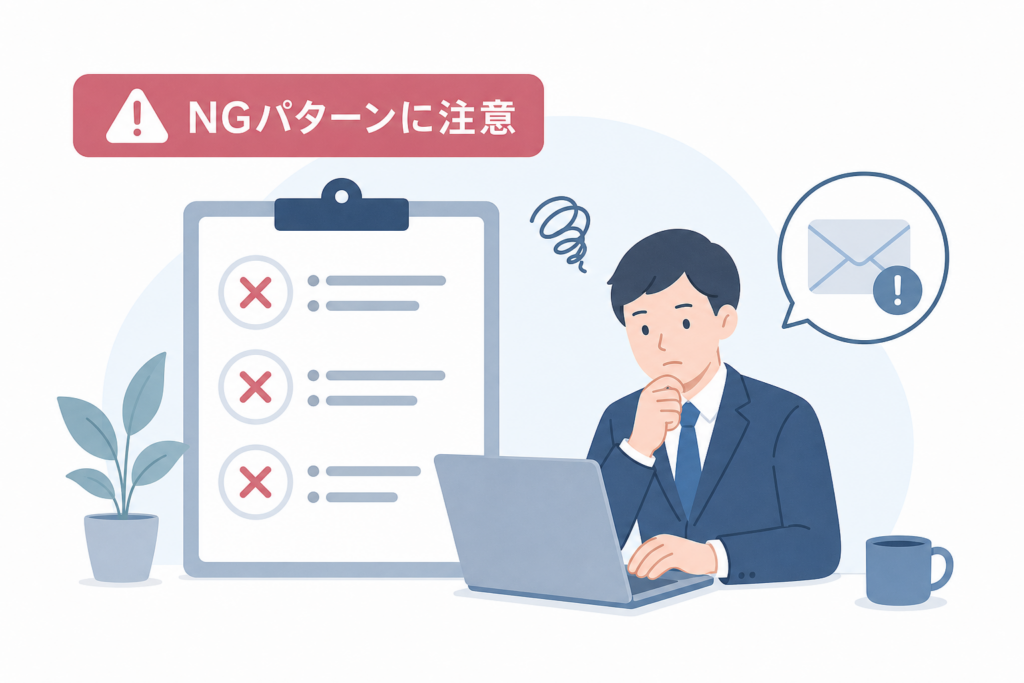 やりがちな失敗！誤用パターンと注意すべきNGマナー