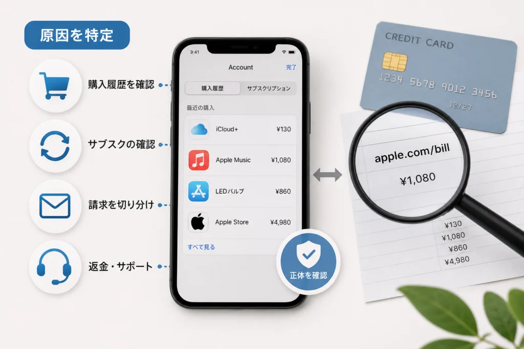 カード明細とAppleの購入金額が合わないのはなぜ？