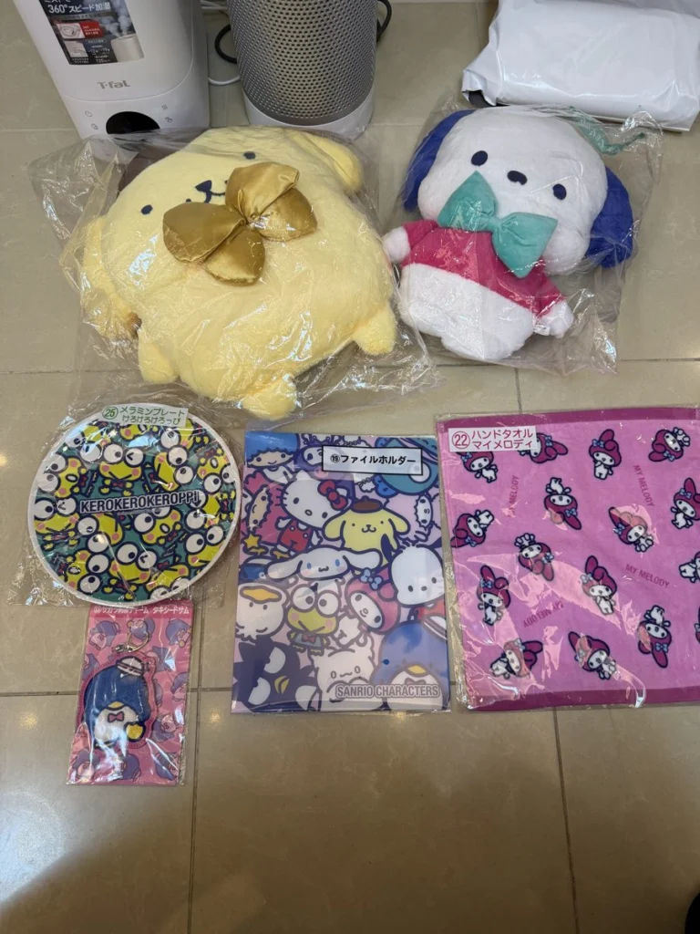 セブン-イレブンのサンリオキャラクター大賞当りくじで出た賞品6点