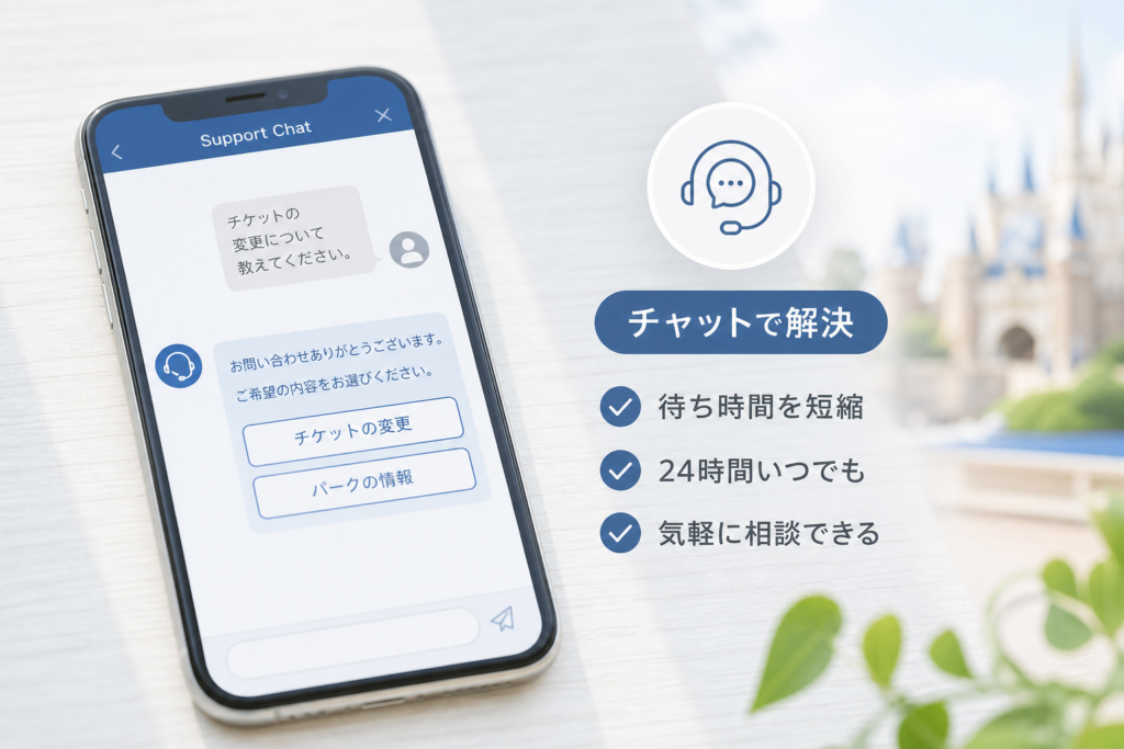 ディズニーの電話が繋がない時間を乗り切るチャットでの問い合わせ活用法