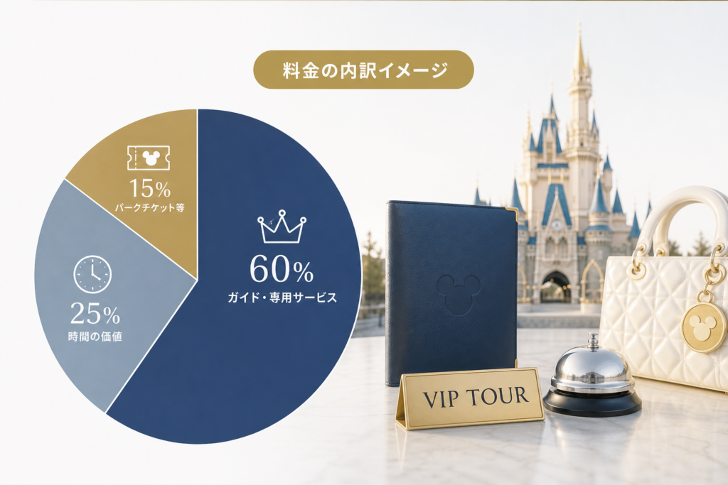 ディズニーVIPツアーの値段の仕組みと100万円という噂の内訳