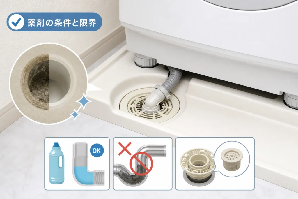 パイプクリーナーは使える?薬剤洗浄の条件と限界