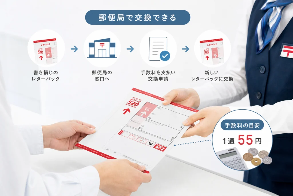 交換できるレターパックの条件と交換先
