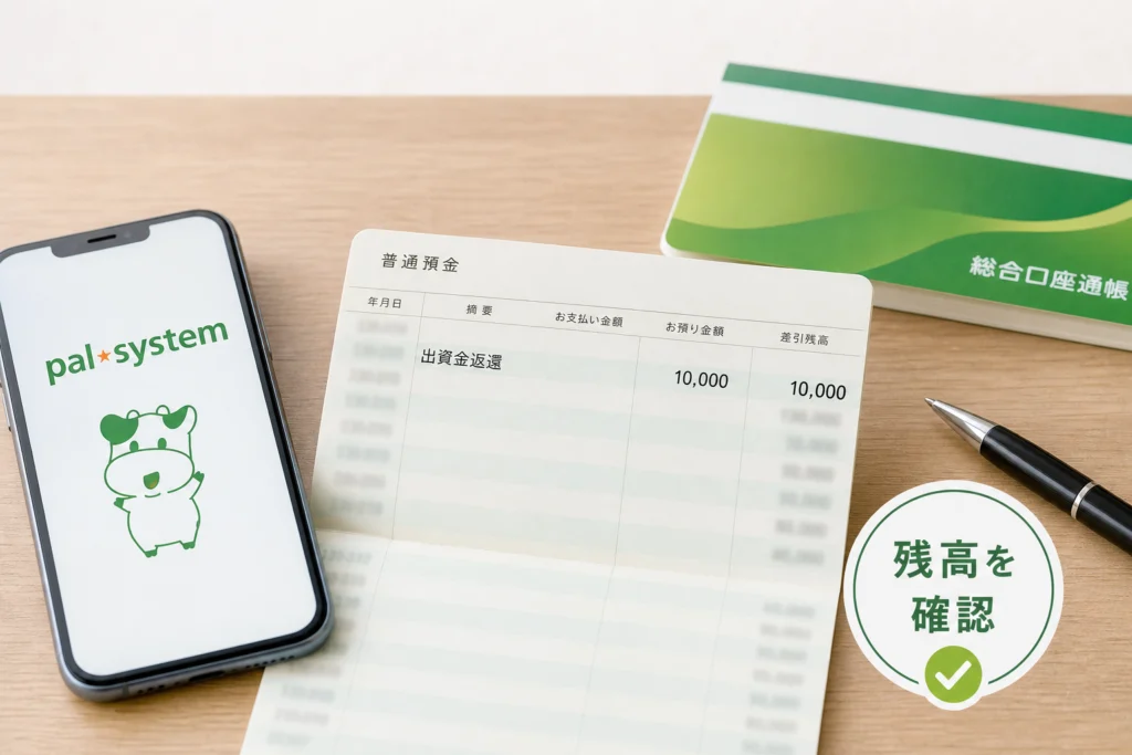 出資金は全額返還される?残高と振込額を照合する