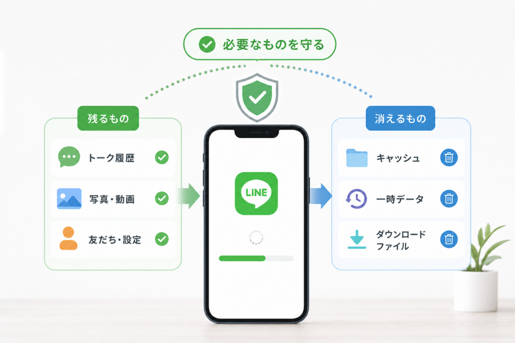 図解イメージでわかる!LINEを軽くしても「大事なものは守る」ための見極め術