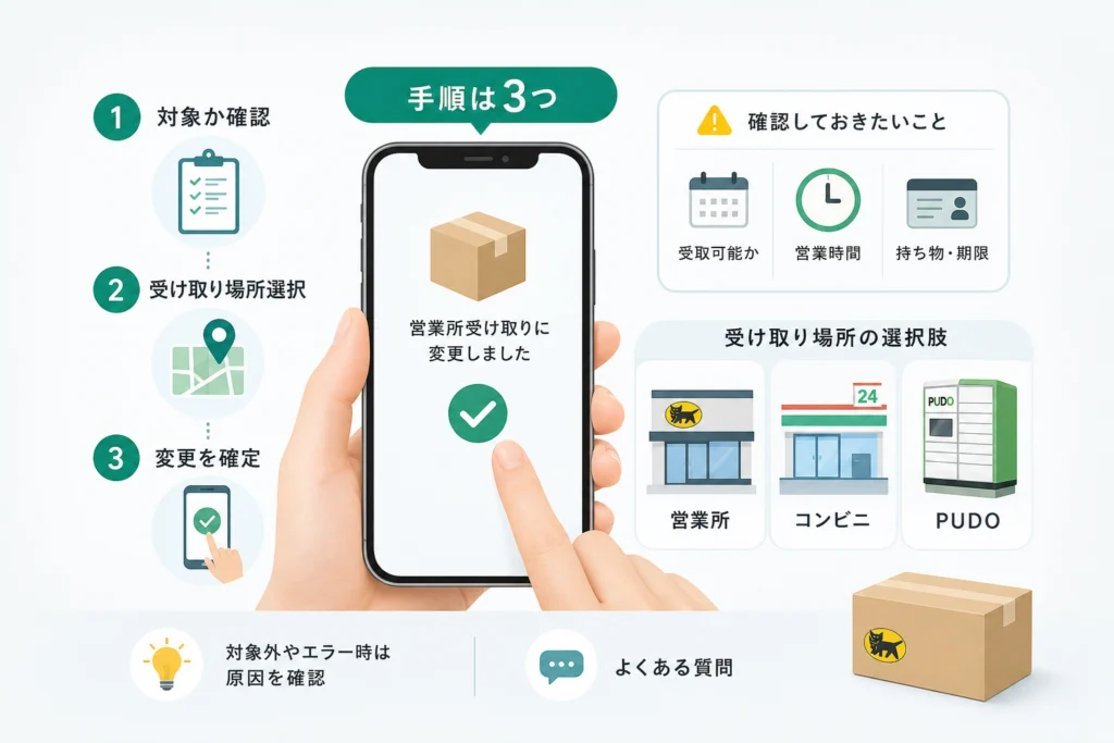 変更前に確認する条件と準備するもの
