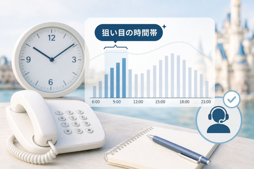 実測検証で判明したディズニーの電話が驚くほどスムーズに繋がる狙い目の時間帯