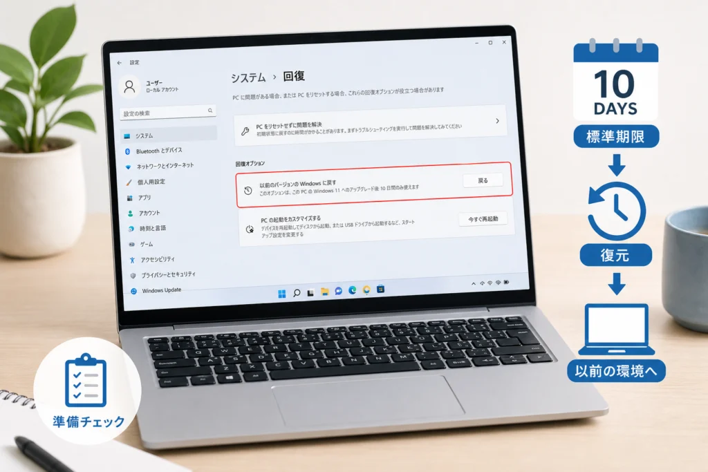 復元を始める前に何を準備すればいい?