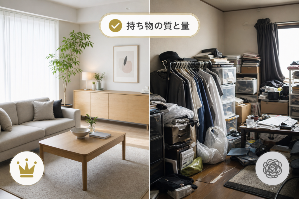 持ち物から分かる「金持ちに近づく部屋」と「貧乏暇なしの部屋」の決定的な差