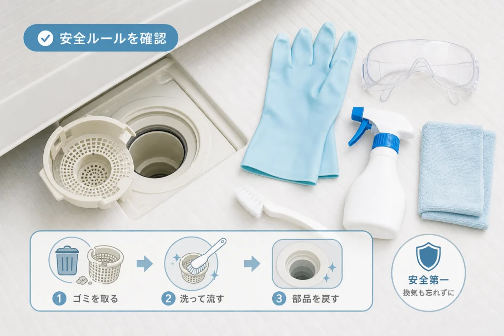 掃除前に確認する安全ルールと必要な道具
