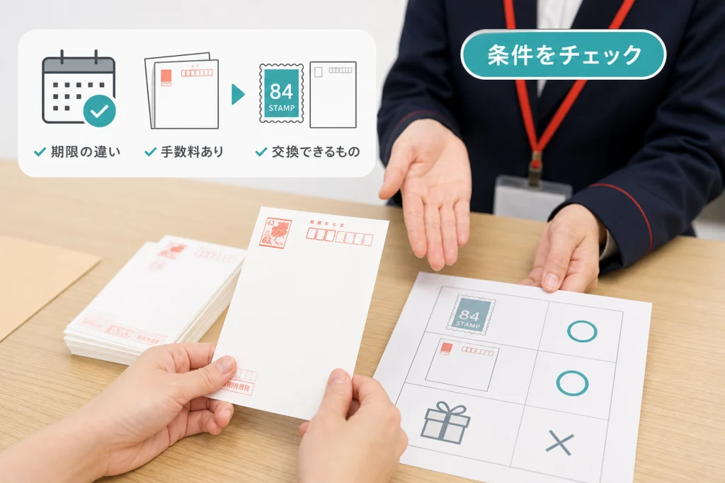 書き損じ・余った年賀はがきは古いものでも交換できる
