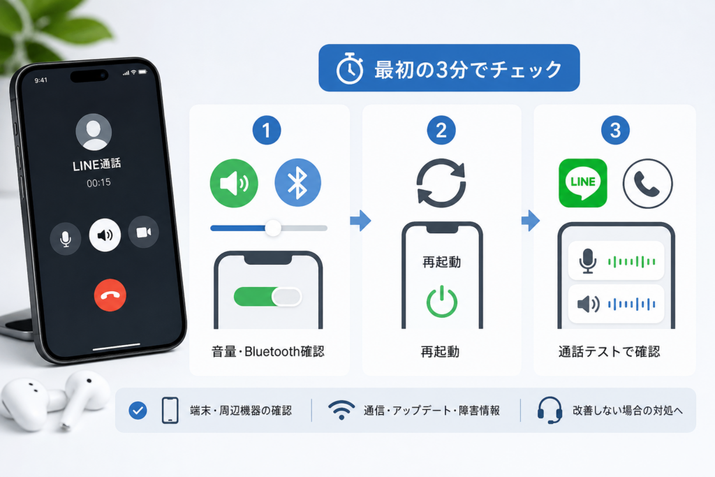 最初の3分でやること|音量・Bluetooth・再起動
