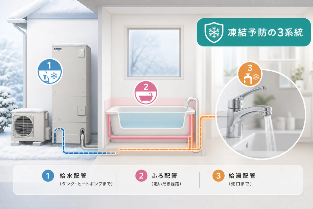 残り湯だけでは足りないのはなぜ？配管ごとの対策範囲