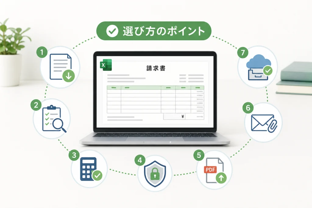 無料の請求書Excelテンプレートはどこを見て選ぶ?