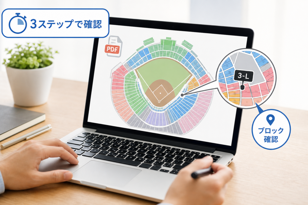 甲子園座席表PDFの基本的な見方と最速活用テクニック