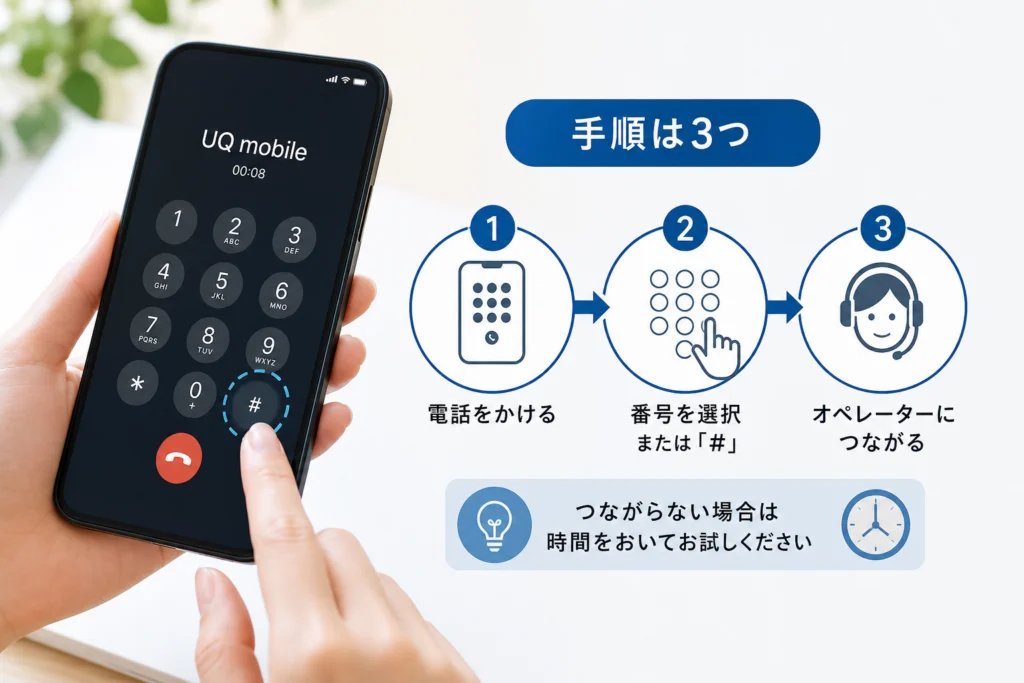 自動音声からオペレーターに繋ぐにはどう進める？