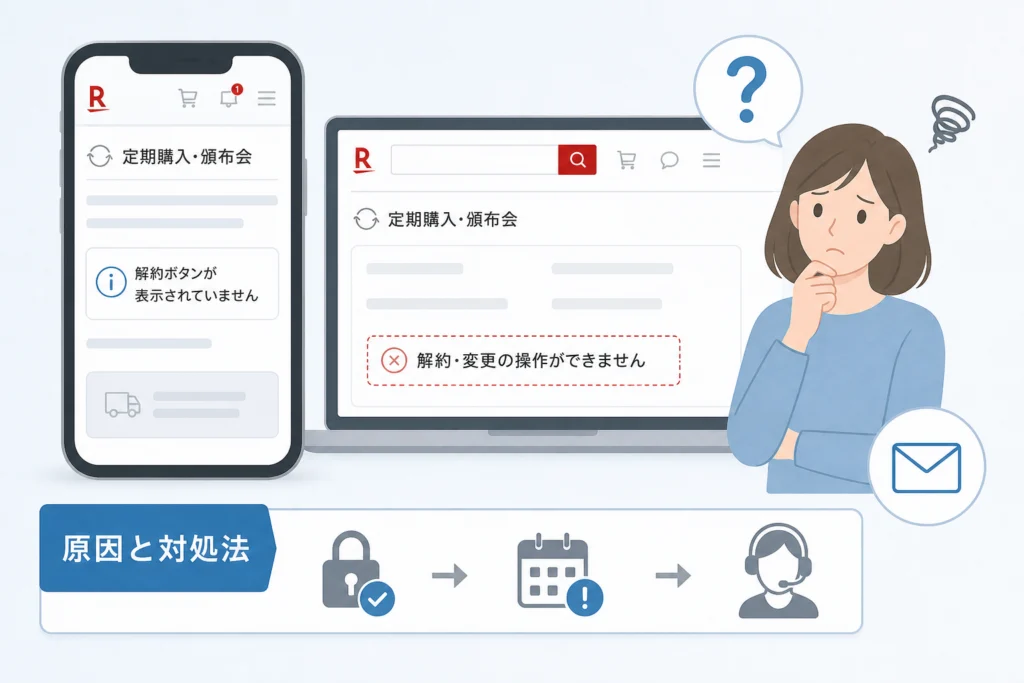 解約ボタンがない・解約できない原因と対処法