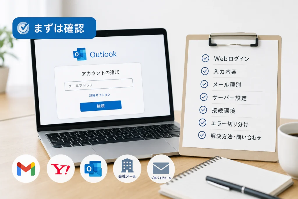 設定変更前にWebログインと入力内容を確認する
