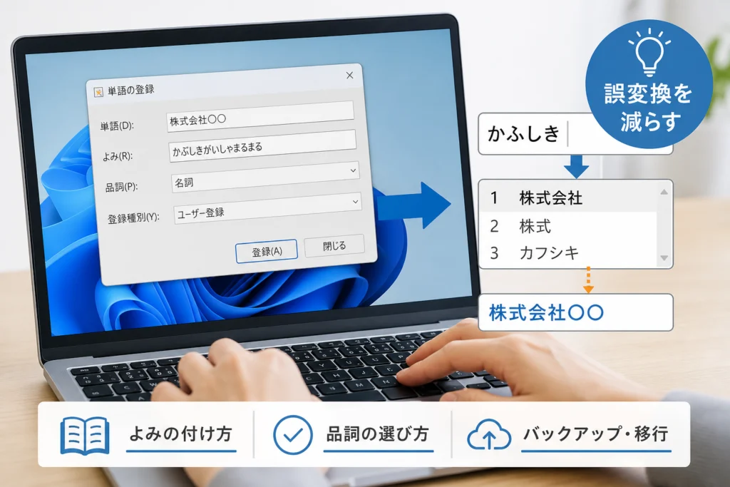 誤変換を減らすには、よみをどう付ける？