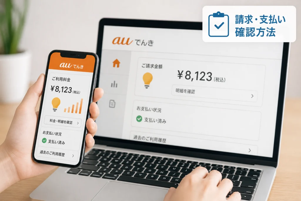 請求金額・支払い状況はどこで確認する?