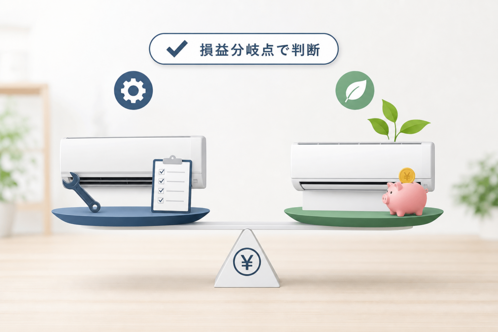 買い替えvs修理・継続使用｜損益分岐点と時期の決め方