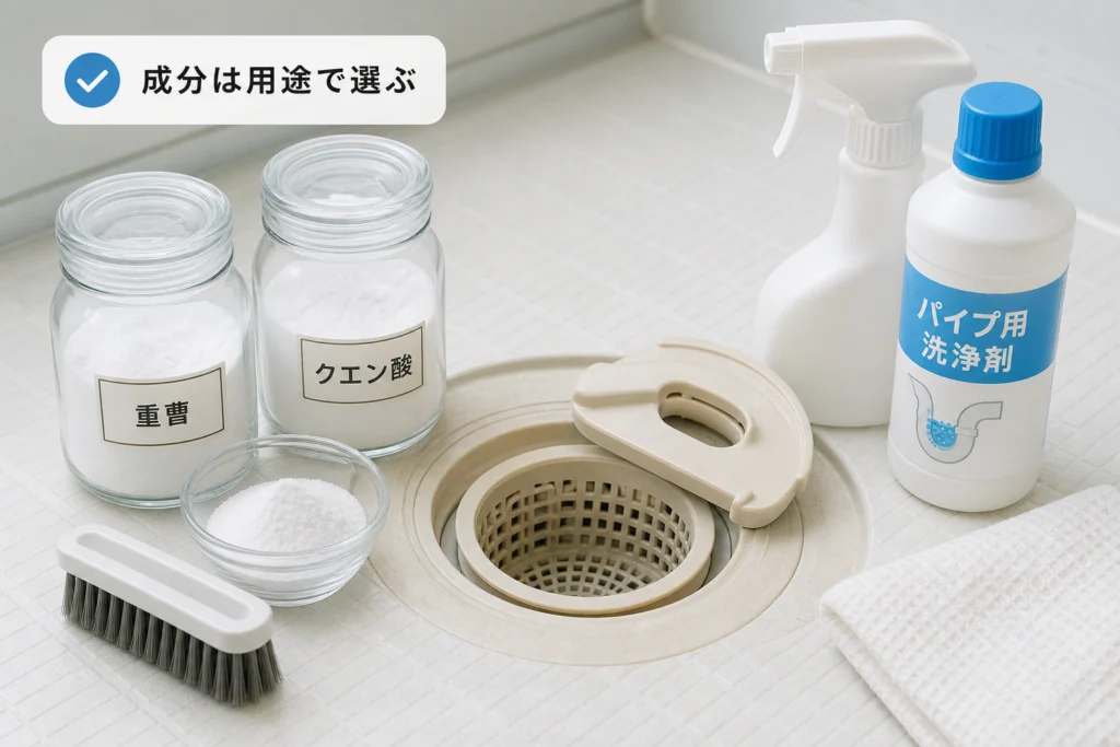重曹とクエン酸で臭いは取れる？洗浄剤の選び方