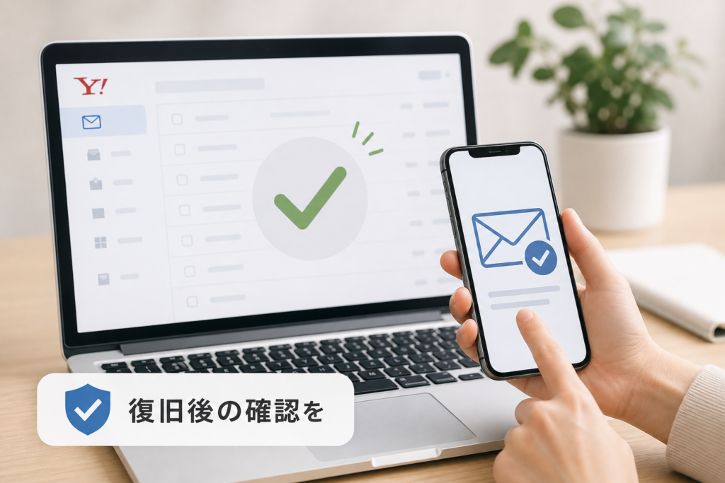 障害復旧後に確認すべき注意点とメールの取り扱い