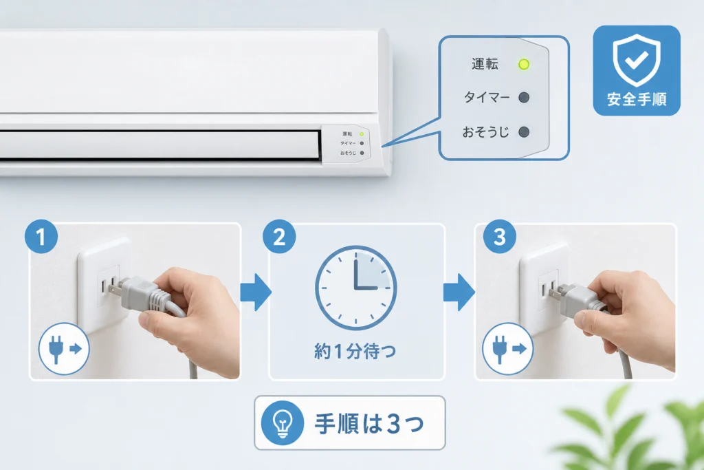 電源リセットを試してよい場合と安全な手順
