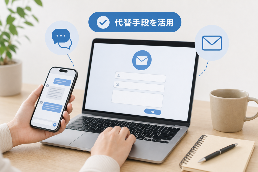 電話がどうしても繋がらないときに試すべきチャットと問い合わせメールの有効活用