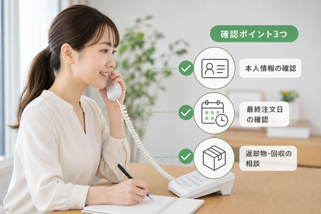 電話で退会を申し出る手順と確認事項