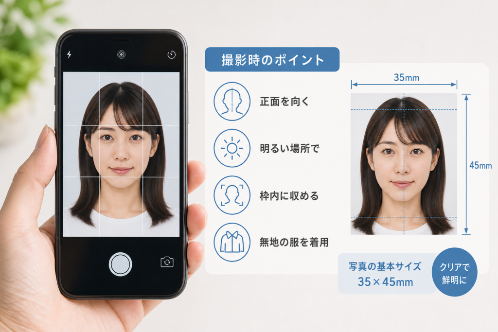 顔写真の補正方法とスマホ撮影の注意点