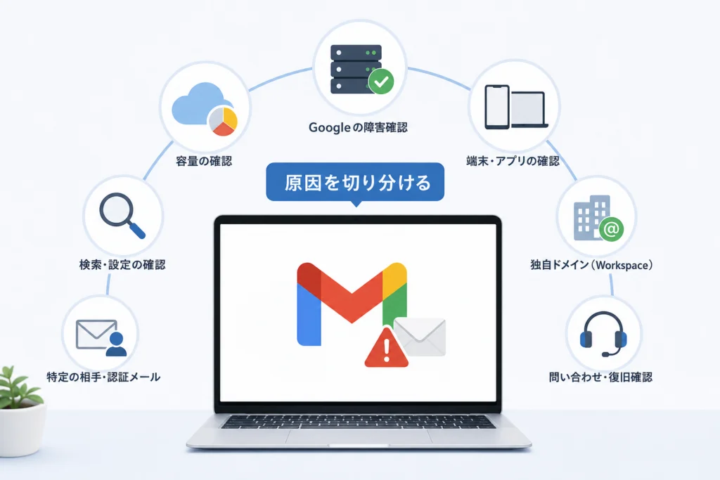 Google側の障害か確認する公式手順