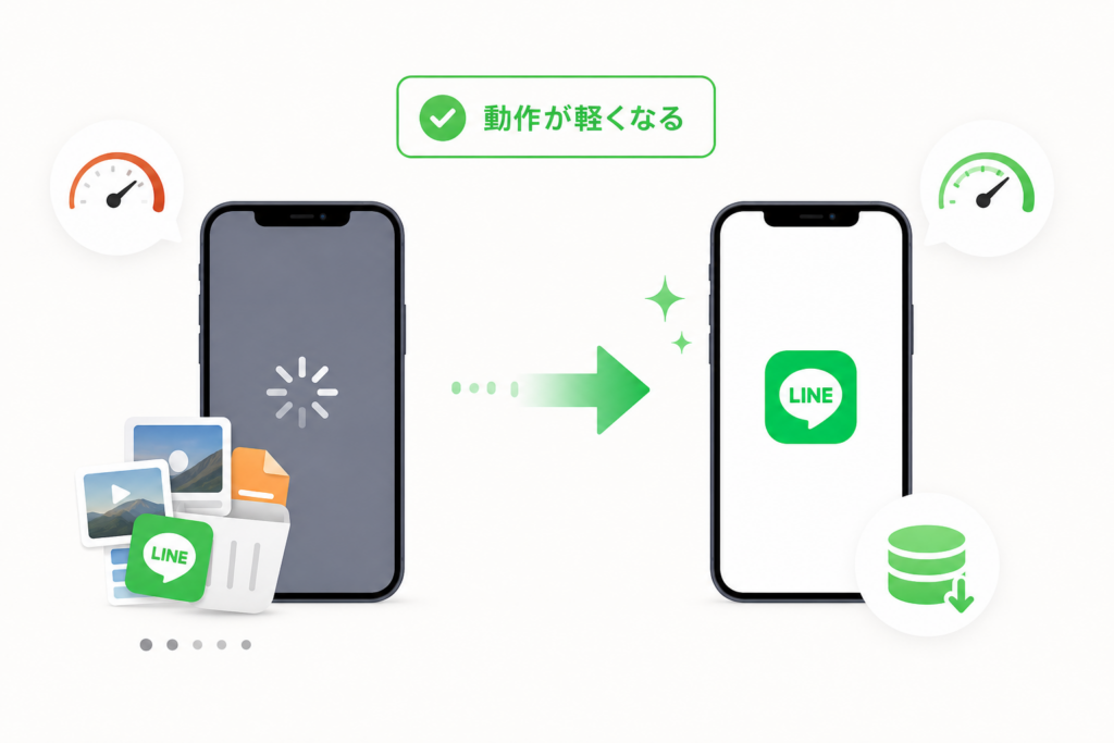 LINEキャッシュクリアをしたらどう変わる?アプリが軽くなる仕組みと「一時的に遅い」の落とし穴