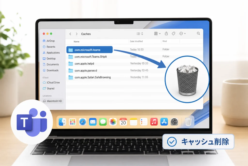 Macで新しいTeamsのキャッシュをクリアする方法