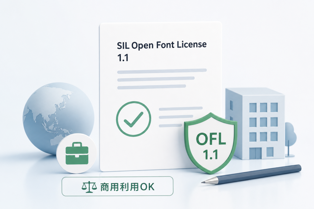 Noto Sans JPの商用利用ルールとライセンス規約(SIL OFL 1.1)
