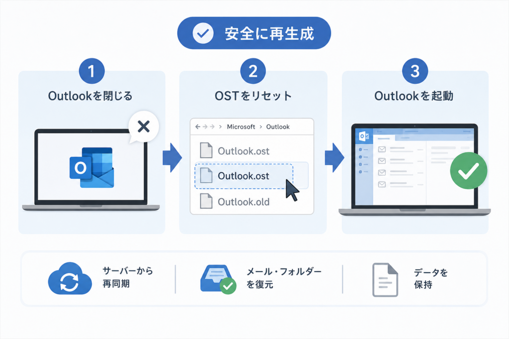 OSTが破損した場合に削除せず安全に再生成する手順
