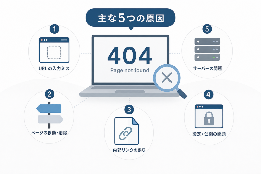 Page not foundが表示される主な5つの原因
