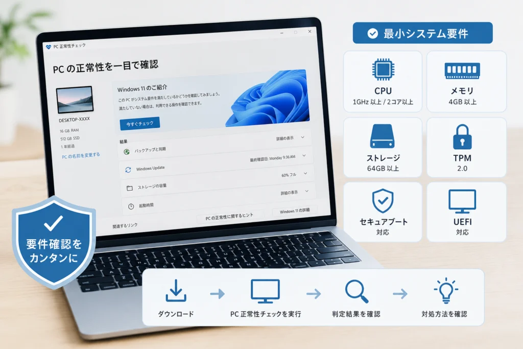 PC正常性チェックをダウンロードして判定するには?