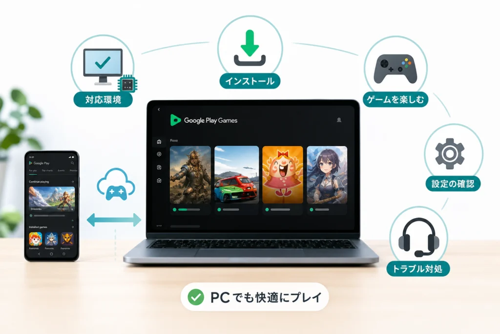PC版Google Play Gamesでできること・できないこと