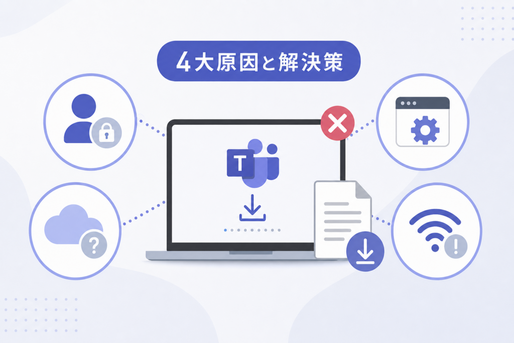 Teamsトランスクリプトがダウンロードできない4大原因と解決策