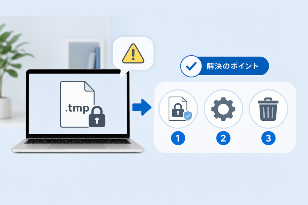 tmpファイルが消せない・開かないトラブルの対処法