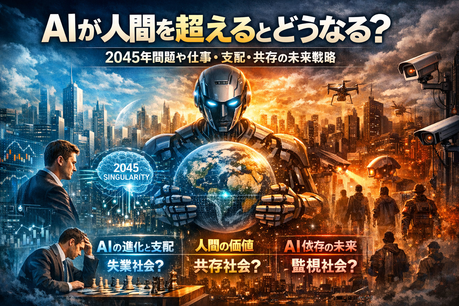 AIが人間を超えるとどうなる?2045年問題や仕事・支配・共存の未来戦略が明らかに - ハウスケアラボ
